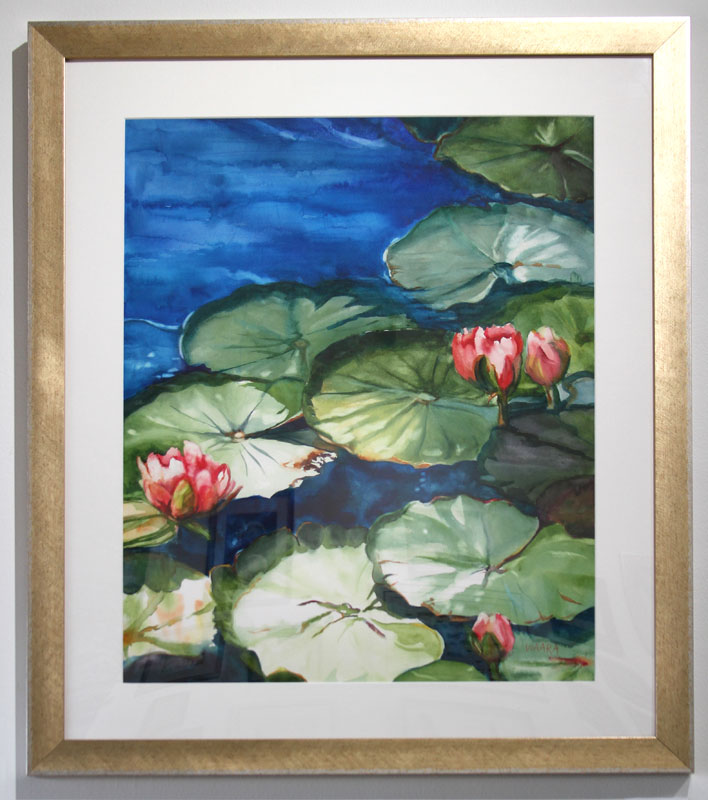 Maui artists picture it framed Christine Waara watercolor